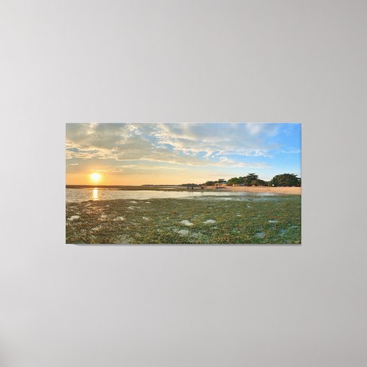 Zonsondergang bij Calatagan Canvas Afdruk (Voorkant)