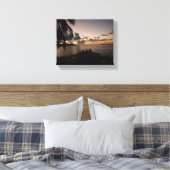 Zonsondergang bij Cane Bay - St Croix USVI Canvas Afdruk (Insitu (Slaapkamer))