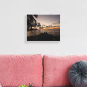 Zonsondergang bij Cane Bay - St Croix USVI Canvas Afdruk (Insitu (Woonkamer))