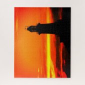Zonsondergang bij Corbiere Jersey Legpuzzel (Verticaal)