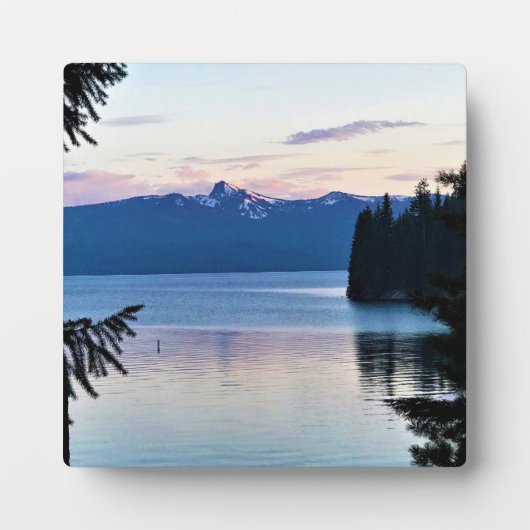 Zonsondergang bij Crescent Lake, Oregon Fotoplaat (Voorkant)