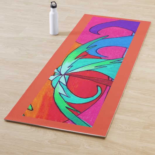 Zonsondergang bij de Beach Yoga Mat (In situ)