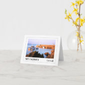 Zonsondergang bij de haven van Mevagissey, Cornwal Kaart (Gele Bloem)