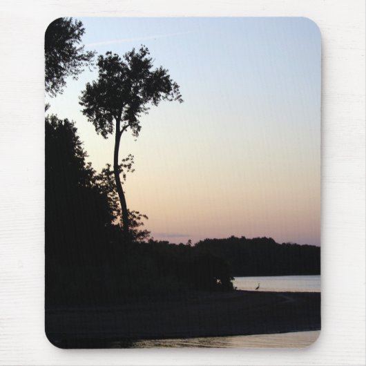 Zonsondergang bij de Mississippi Rivier Muismat (Voorkant)
