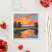 Zonsondergang bij de rivier servet (Insitu)