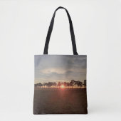 Zonsondergang bij de steeg van de dennen - Canvas  Tote Bag (Voorkant)
