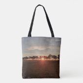 Zonsondergang bij de steeg van de dennen - Canvas  Tote Bag (Achterkant)