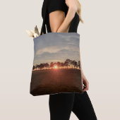 Zonsondergang bij de steeg van de dennen - Canvas  Tote Bag (Dichtbij)