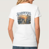 Zonsondergang bij de Steiger T-shirt (Achterkant)