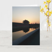 Zonsondergang bij de Verboden Stad - (de Groet van Kaart (Gele Bloem)