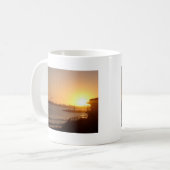 Zonsondergang bij de vuurtoren koffiemok (Voorkant links)