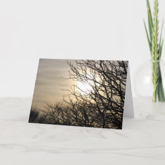 Zonsondergang bij Dighty Burn Feestdagen Kaart