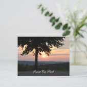 Zonsondergang bij Grand Vue Park II Briefkaart (Staand voorkant)