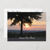 Zonsondergang bij Grand Vue Park II Briefkaart (Voorkant / Achterkant)