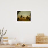 Zonsondergang bij hapuna strand, Hawaï Poster (Keuken)