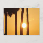 Zonsondergang bij het Beach II Briefkaart (Voorkant)