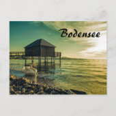 zonsondergang bij het Bodenmeer Briefkaart (Voorkant)