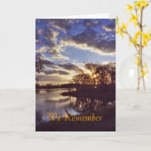 Zonsondergang bij het meer1 kaart (Gele Bloem)