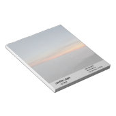 zonsondergang bij het meer Kingston, Ontario, bij Notitieblok (Schuin)