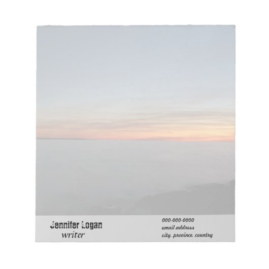 zonsondergang bij het meer Kingston, Ontario, bij Notitieblok (Voorkant)