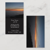 zonsondergang bij het meer Kingston, Ontario, bij  Visitekaartje (Voorkant / Achterkant)