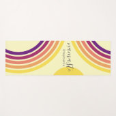 Zonsondergang bij het strand Kleurrijke Abstracte  Yogamat (Voorkant (horizontaal))