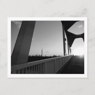Zonsondergang bij Horikirihinan-brug: Tokyo-ansich Briefkaart