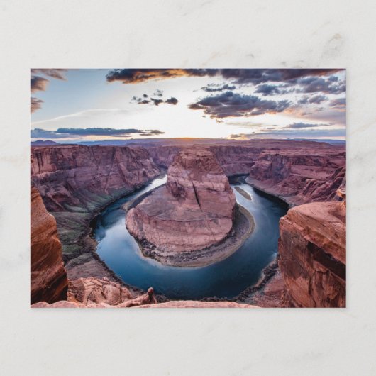 Zonsondergang bij Horsehoe Bend Briefkaart (Voorkant)