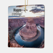Zonsondergang bij Horsehoe Bend Keramisch Ornament (Links)