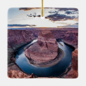 Zonsondergang bij Horsehoe Bend Keramisch Ornament (Achterkant)