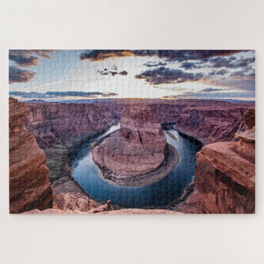 Zonsondergang bij Horsehoe Bend Legpuzzel (Horizontaal)