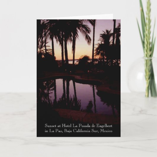 Zonsondergang bij Hotel La Posada DE Engelbert Kaart (Voorkant)