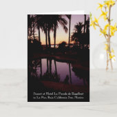 Zonsondergang bij Hotel La Posada DE Engelbert Kaart (Gele Bloem)