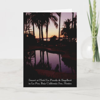 Zonsondergang bij Hotel La Posada DE Engelbert Kaart
