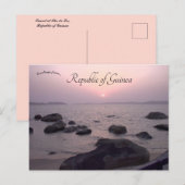 Zonsondergang bij Iles de los Republic of Guinea Briefkaart (Voorkant / Achterkant)
