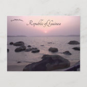 Zonsondergang bij Iles de los Republic of Guinea Briefkaart (Voorkant)