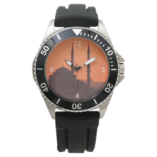 Zonsondergang bij Istanbul Nr. 1 Horloge (Voorkant)