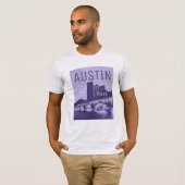 Zonsondergang bij Lady Bird Lake Austin T-shirt (Voorkant volledig)
