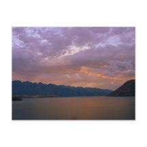 Zonsondergang bij Lake Wakatipu, Queenstown, NZ