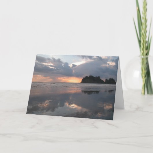 Zonsondergang bij LaPush Kaart (Voorkant)