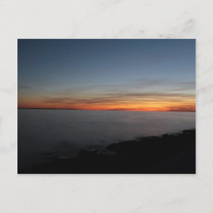 zonsondergang bij meer, Kingston, Ontario, Canada Briefkaart