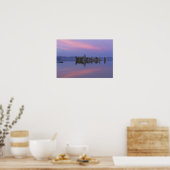 Zonsondergang bij Mono Lake, CA. Poster (Keuken)