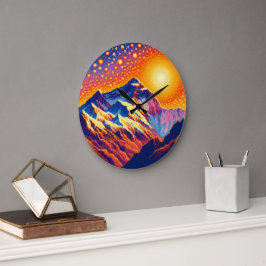 Zonsondergang bij Mount Everest Grote Klok