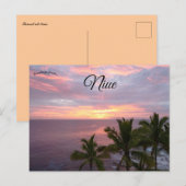 Zonsondergang bij Niue Briefkaart (Voorkant / Achterkant)