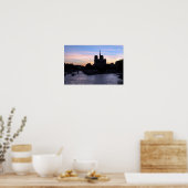 Zonsondergang bij Notre Dame de Paris Poster (Keuken)