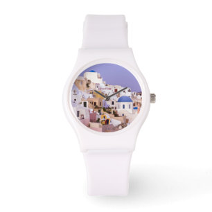 Zonsondergang bij Oia, Santorini 2 Horloge