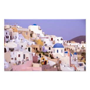 Zonsondergang bij Oil, Santorini 2 Foto Afdruk