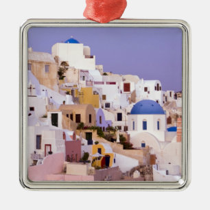 Zonsondergang bij Oil, Santorini 2 Metalen Ornament