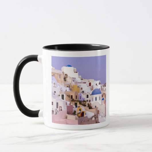 Zonsondergang bij Oil, Santorini 2 Mok (Links)