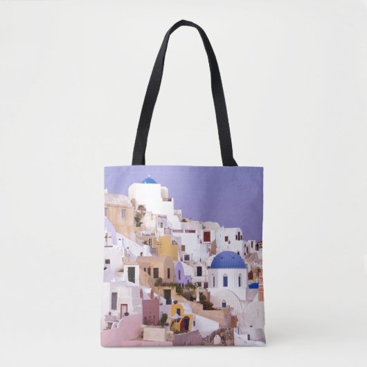 Zonsondergang bij Oil, Santorini 2 Tote Bag (Voorkant)